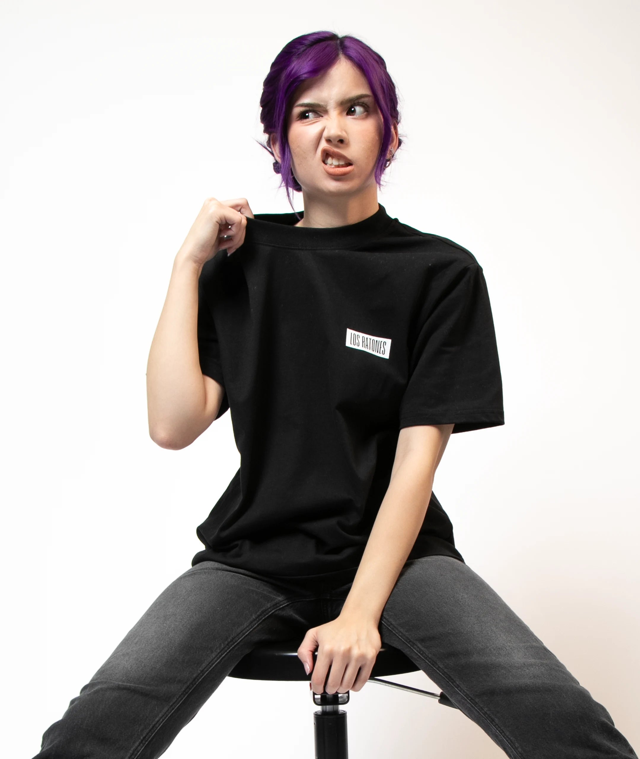 Essentials Text T-Shirt - Black image 1