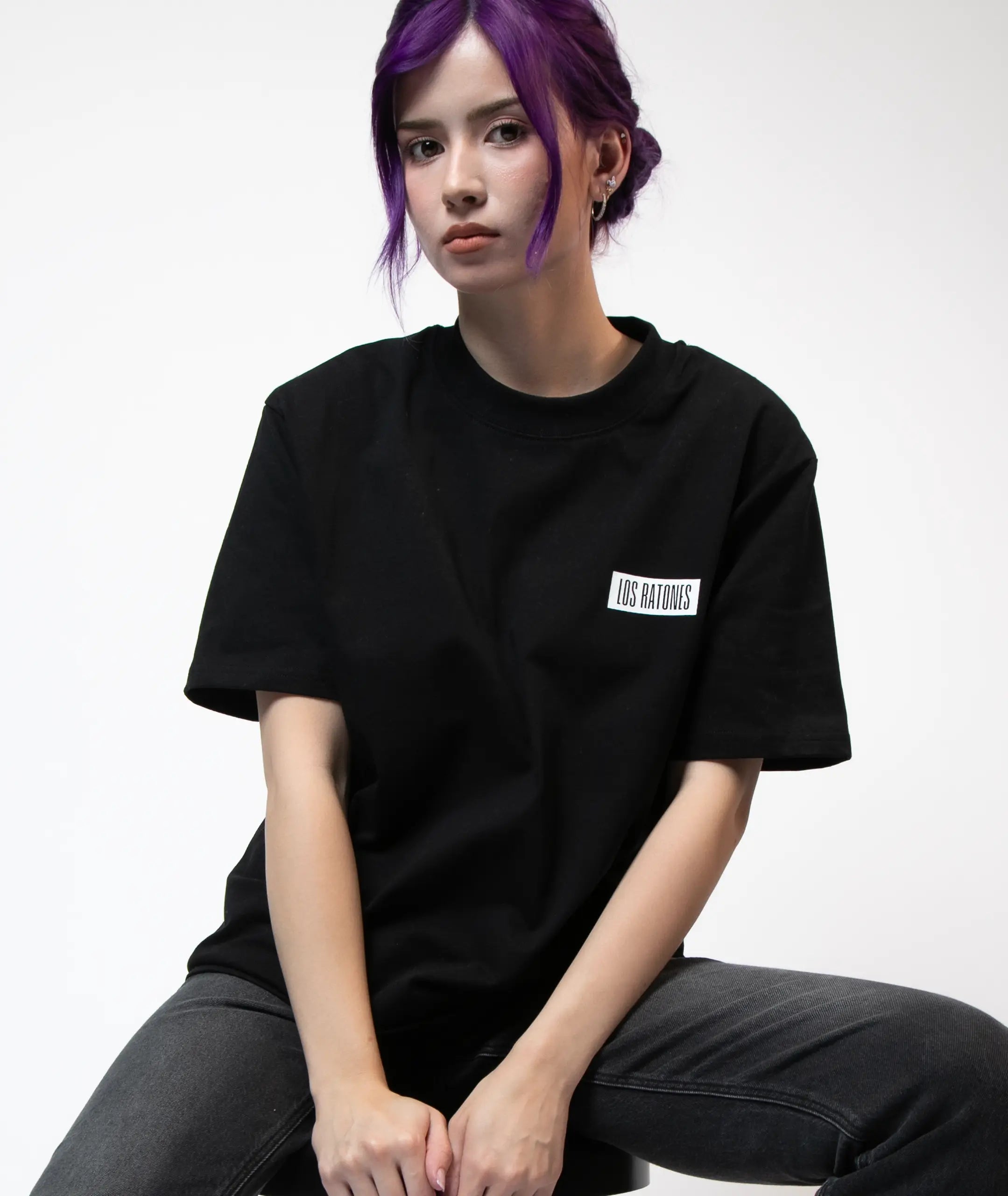 Essentials Text T-Shirt - Black image 0